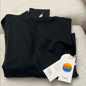 Vuori Black Heather Halo Essential Hoodie